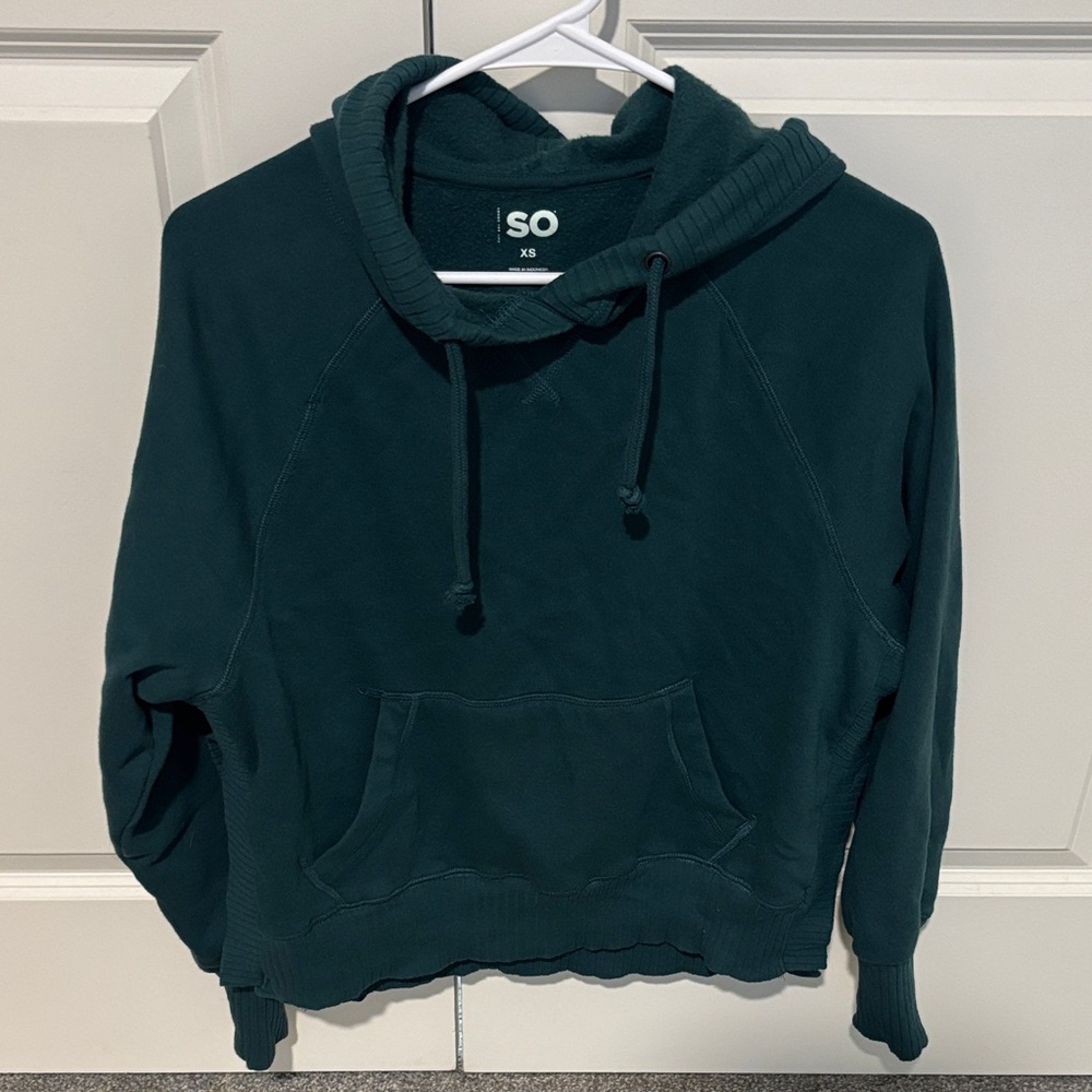 SO Women's Teal Cowl Neck Sweater